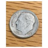 1952 D Roosevelt Dime