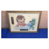 8x6 Vtg Framed Advertising Thermometer