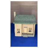 Homemade Wood Train Village Building 6x5x6