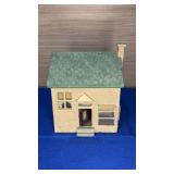 Homemade Wood Train Village Building 5x5x7
