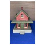 Homemade Wood Train Village Building 7x8x7