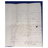 1897 Watering Trough Approval w/$5 Reduct RoadTax