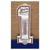 Plastic Advertising Thermometer works 9"