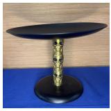 11.5x 8.5t Metal Skull Pedestal Dish