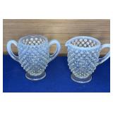 Fenton? Unmarked French Opalescent Cream/Sugar