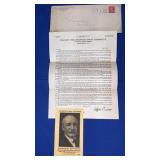 1926 Political Election Mail with card