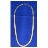 Gold Necklace marked 14K Italy 18g untested