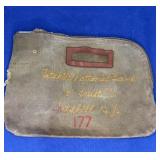Vtg Catskill National Bank Bag  NY no key