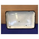 Vintage Enamelware Pan 13x21x2 note cond