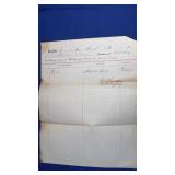 Civil War Hospital Tent Receipt May 1 1863