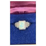 sz 7 Opal ring unmarked