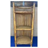 Bamboo 3 Shelf Round Back 14x11x30t no ship