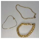 Gold Tone Bracelet /Anklet lot