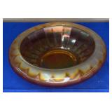 Vtg Marigold Carnival Ribbed Bowl 8"