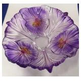 Walther Purple Iris Bowl 8"