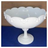 Indiana Glass Teardrop Compote 8.5x7.5 tall