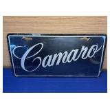 Camaro Vanity Plate metal new