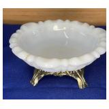 Anchor Hocking Milk Glass Trinket 5.5x2t