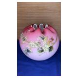 Satin Pink Rose Bowl 5.5" tall