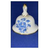 1999 Herend Hungary Porcelain Bell 2.25"