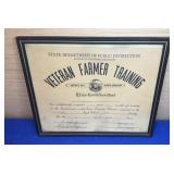 1950 Veteran Farmer Certificate
