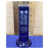 Cut to Clear Cobalt Blue Bud Vase 6