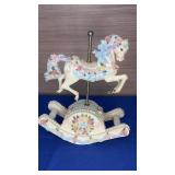 8" Musical Rocking Carousel Horse Carousel Waltz