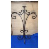 Wrought Iron  3 Candlel Holder 28" tall no ship
