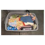 31 gal tote of Quilt Scraps/Fabric no shipping