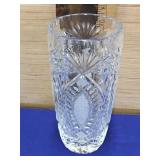 Cut Crystal Vase 7-3/4 tall