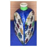 Persian Triangle Pottery Bottle Note chip on lip 7
