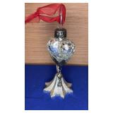 Silvestri Glass Heart Ornament with stand