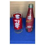 Dr Pepper Glass and Bottle
