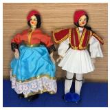 7" Greek Folk Dolls