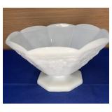 Anchor Hocking Milk Glass Harvest Grape Pedestal