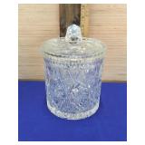 Cut Crystal biscuit Barrel 7x6-1/4