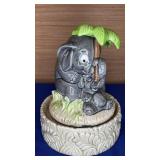 1980 Rain Drops Musical Figurine 7"