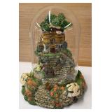 5.5" Franklin Mint Wishing Well Cottage Dome
