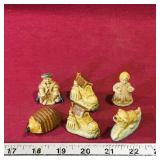 Lot Of 6 Red Rose Tea Figurines Lot Of 6 Red Rose Tea Figurines