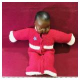 Vintage Baby Doll With Knitted Pajamas Vintage Baby Doll With Knitted Pajamas