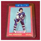 1973-74 OPC Paul Henderson NHL Hockey Card 1973-74 OPC Paul Henderson NHL Hockey Card