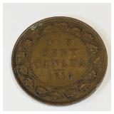 1916 Canadian One Cent Coin 1916 Canadian One Cent Coin