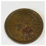 1901 United States Indian Head Penny 1901 United States Indian Head Penny