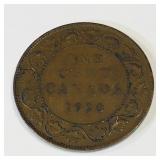 1920 Canadian One Cent Coin 1920 Canadian One Cent Coin