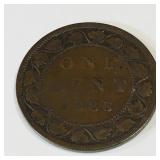 1886 Canadian One Cent Coin 1886 Canadian One Cent Coin