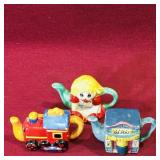Lot Of 3 Red Rose Tea Miniature Teapots (Vintage) Lot Of 3 Red Rose Tea Miniature Teapots (Vintage)