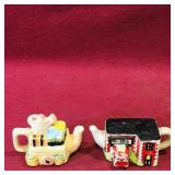 Lot Of 2 Red Rose Tea Miniature Teapots (Vintage) Lot Of 2 Red Rose Tea Miniature Teapots (Vintage)