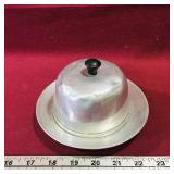Metal & Glass Covered Dish (Vintage) Metal & Glass Covered Dish (Vintage)