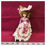 Sabre Fine Porcelain Doll & Stand (Vintage) Sabre Fine Porcelain Doll & Stand (Vintage)