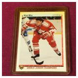 1991 Brad May World Juniors Hockey Card 1991 Brad May World Juniors Hockey Card
